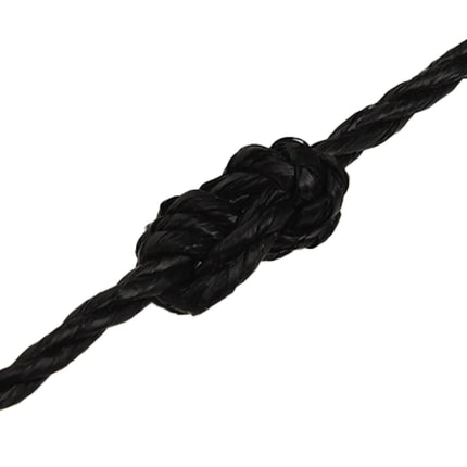 arbejdsreb 3 mm 50 m polypropylen sort