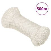 arbejdsreb 3 mm 500 m polypropylen hvid