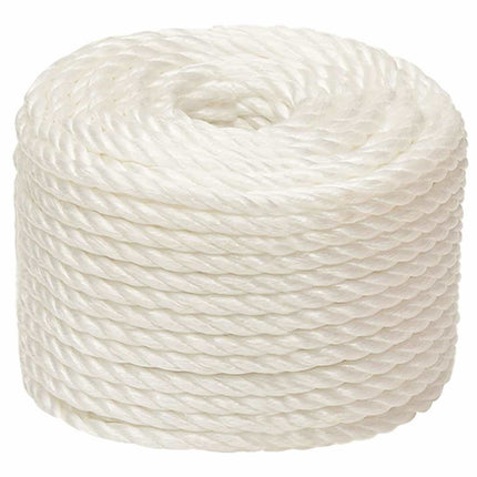 arbejdsreb 12 mm 250 m polypropylen hvid