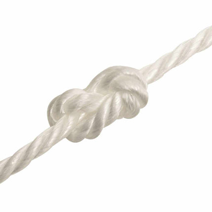 arbejdsreb 12 mm 250 m polypropylen hvid