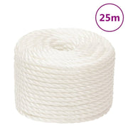 arbejdsreb 16 mm 25 m polypropylen hvid