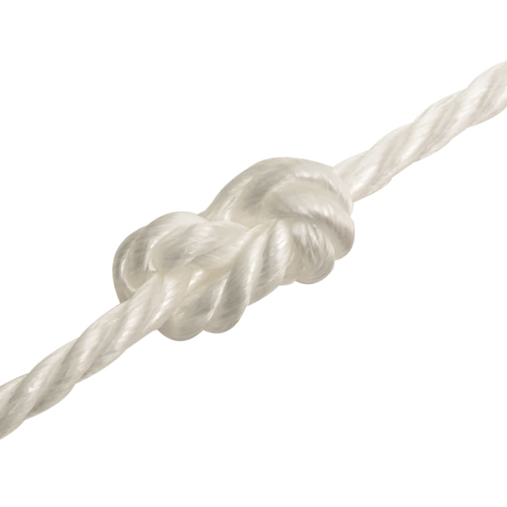 arbejdsreb 16 mm 25 m polypropylen hvid