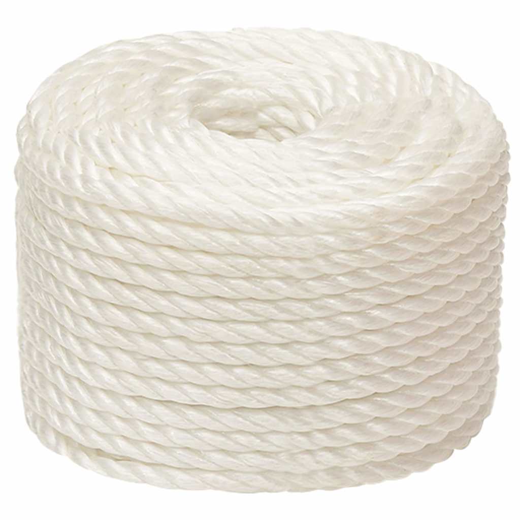 arbejdsreb 16 mm 100 m polypropylen hvid