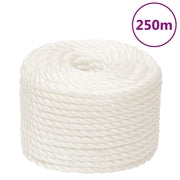 arbejdsreb 16 mm 250 m polypropylen hvid