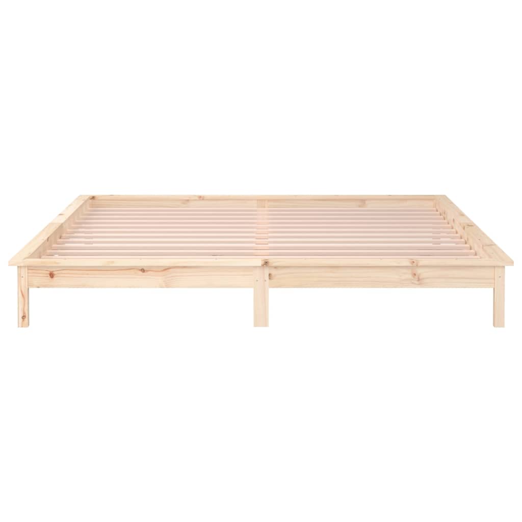 sengeramme med LED-lys 120x190 cm Small Double massivt træ