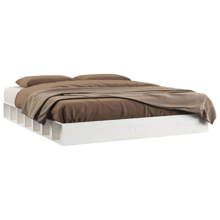 sengeramme 120x200 cm massivt træ hvid