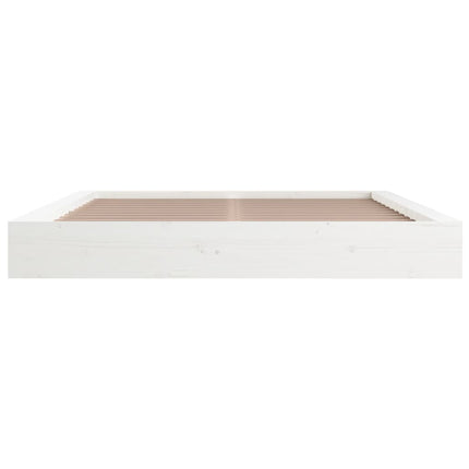 sengeramme 120x200 cm massivt træ hvid