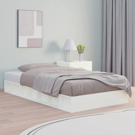 sengeramme 75x190 cm Small Single massivt træ hvid