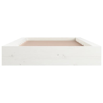 sengeramme 90x190 cm Single massivt træ hvid