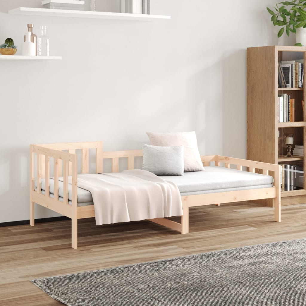 daybed uden madras 80x200 cm massivt fyrretræ