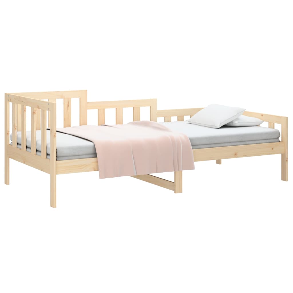 daybed uden madras 90x200 cm massivt fyrretræ