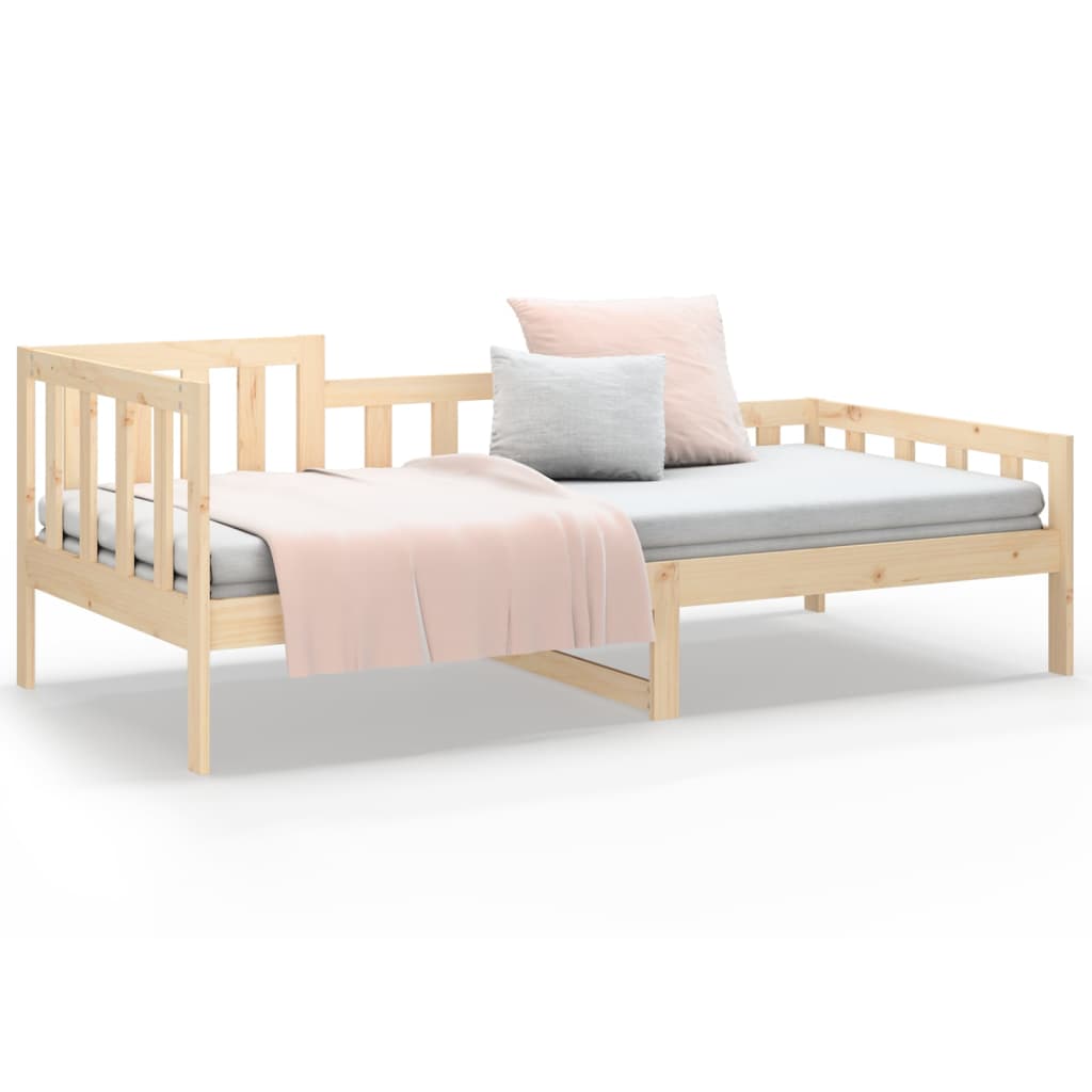 daybed uden madras 90x200 cm massivt fyrretræ
