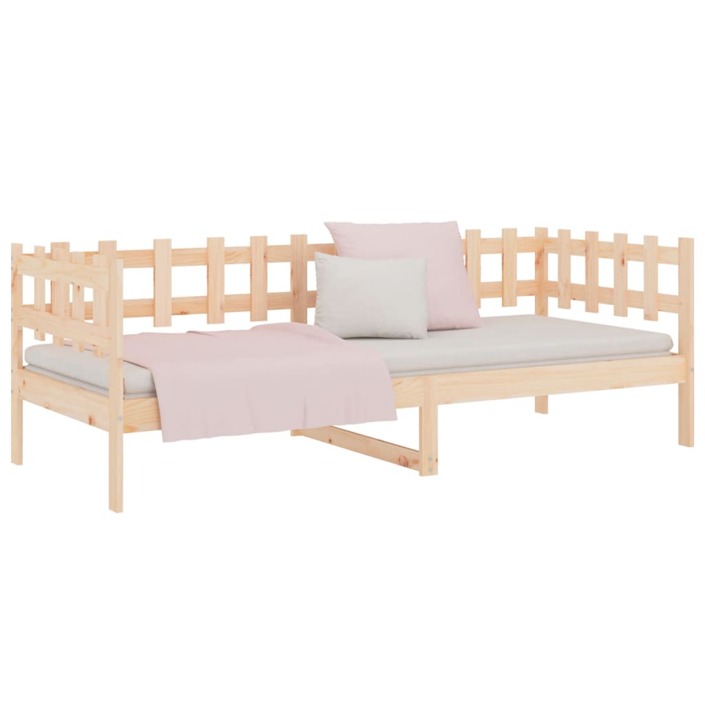 daybed uden madras 90x200 cm massivt fyrretræ