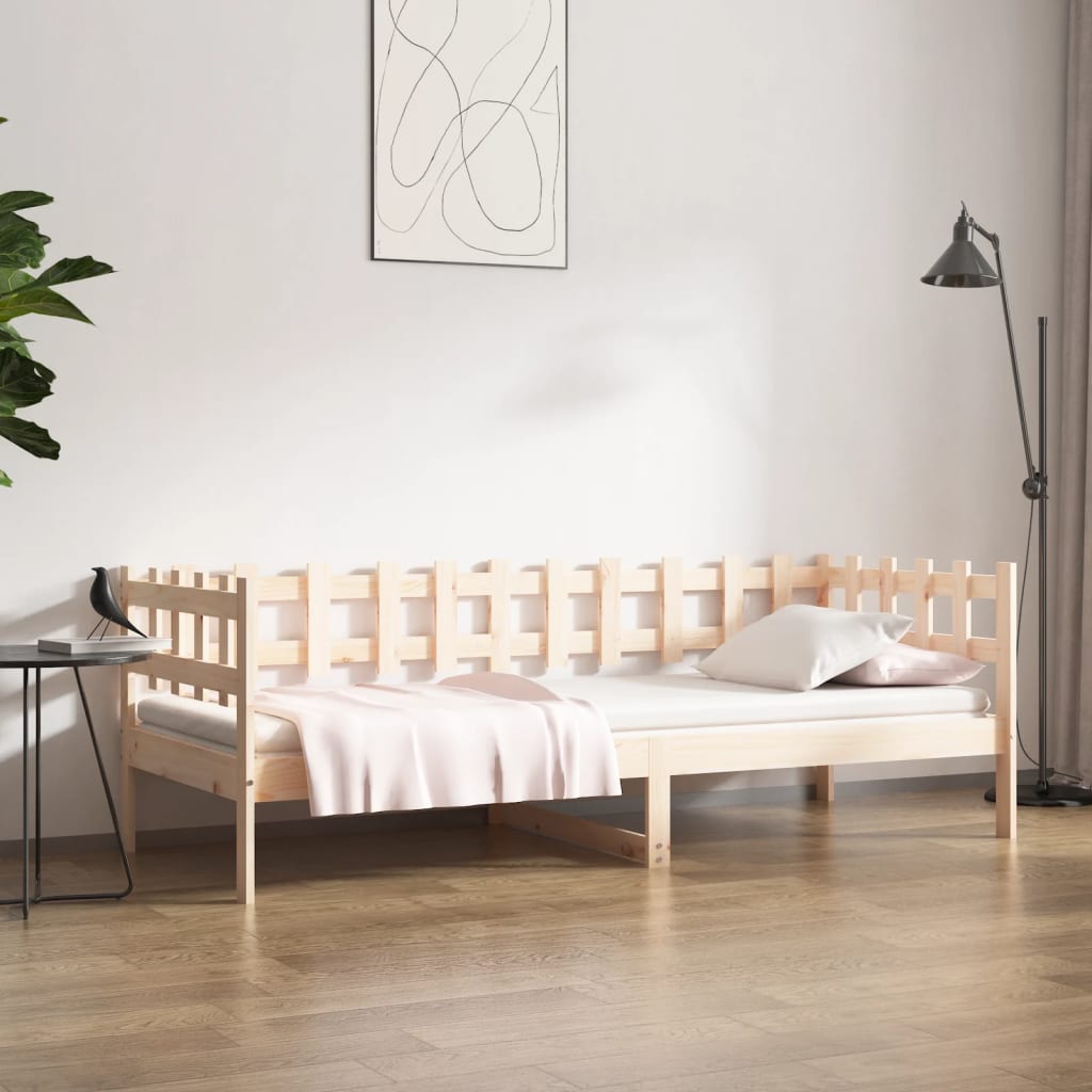 vidaXL daybed uden madras 90x190 cm massivt fyrretræ