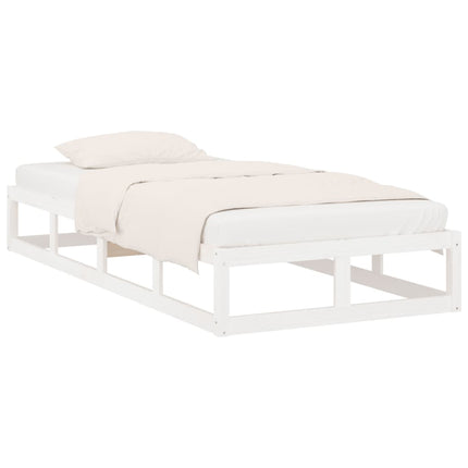 sengeramme 90x200 cm massivt træ hvid