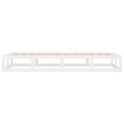 sengeramme 90x200 cm massivt træ hvid