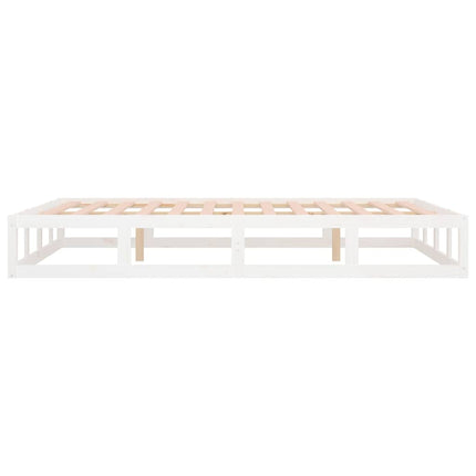 sengeramme 120x200 cm massivt træ hvid