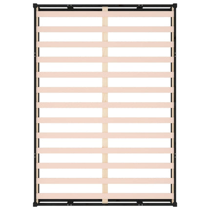 sengeramme 120x200 cm massivt træ sort