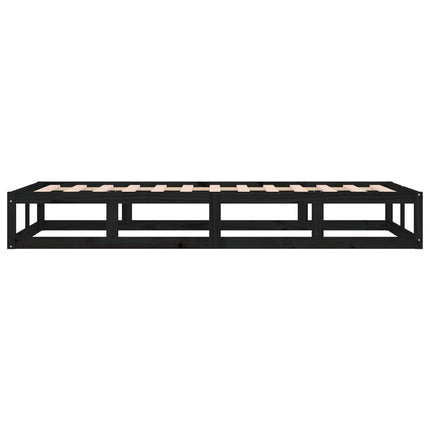 sengeramme 75x190 cm Small Single massivt træ sort