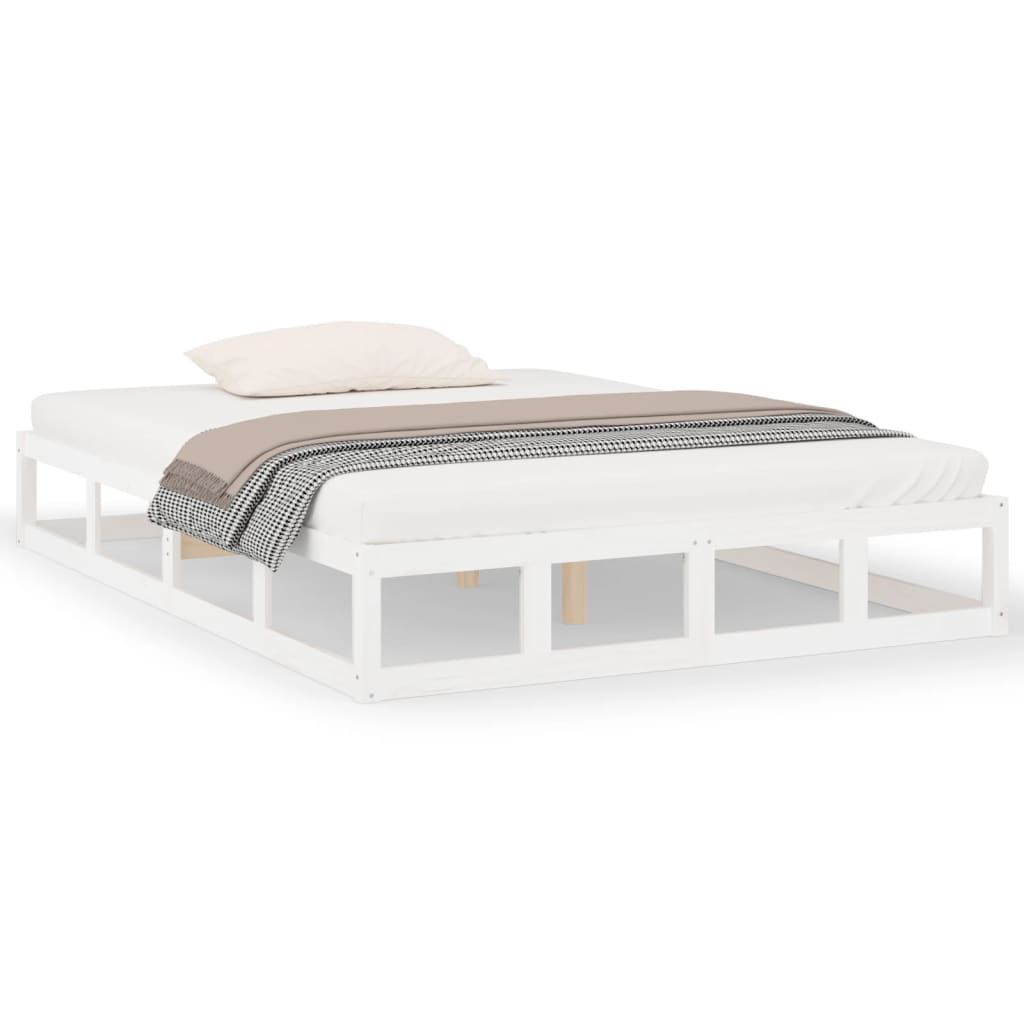 sengeramme 120x190 cm Small Double massivt træ hvid