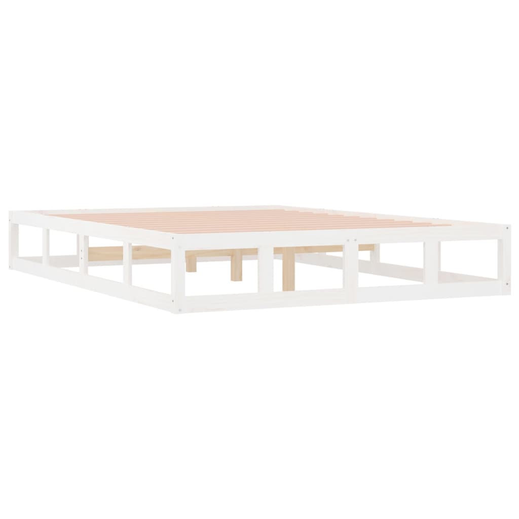 sengeramme 120x190 cm Small Double massivt træ hvid