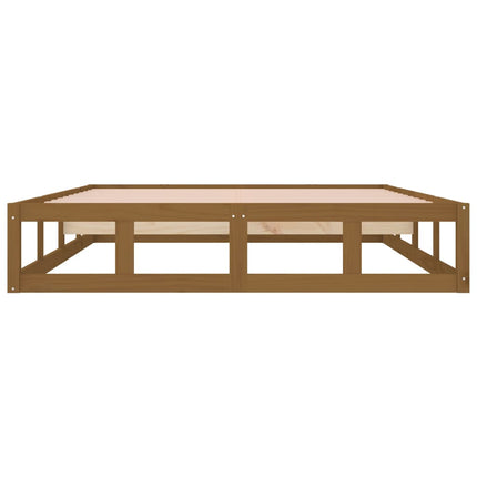 sengeramme 120x190 cm Small Double massivt træ gyldenbrun