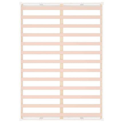 sengeramme 135x190 cm dobbelt massivt træ hvid
