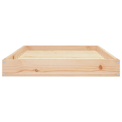 hundeseng 91,5x64x9 cm massivt fyrretræ