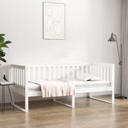 daybed uden madras 90x200 cm massivt fyrretræ hvid