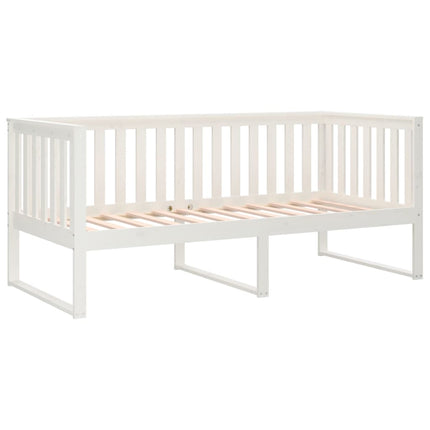daybed uden madras 90x190 cm massivt fyrretræ hvid