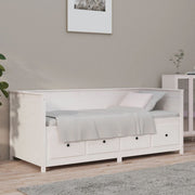 daybed uden madras 90x190 cm massivt fyrretræ hvid