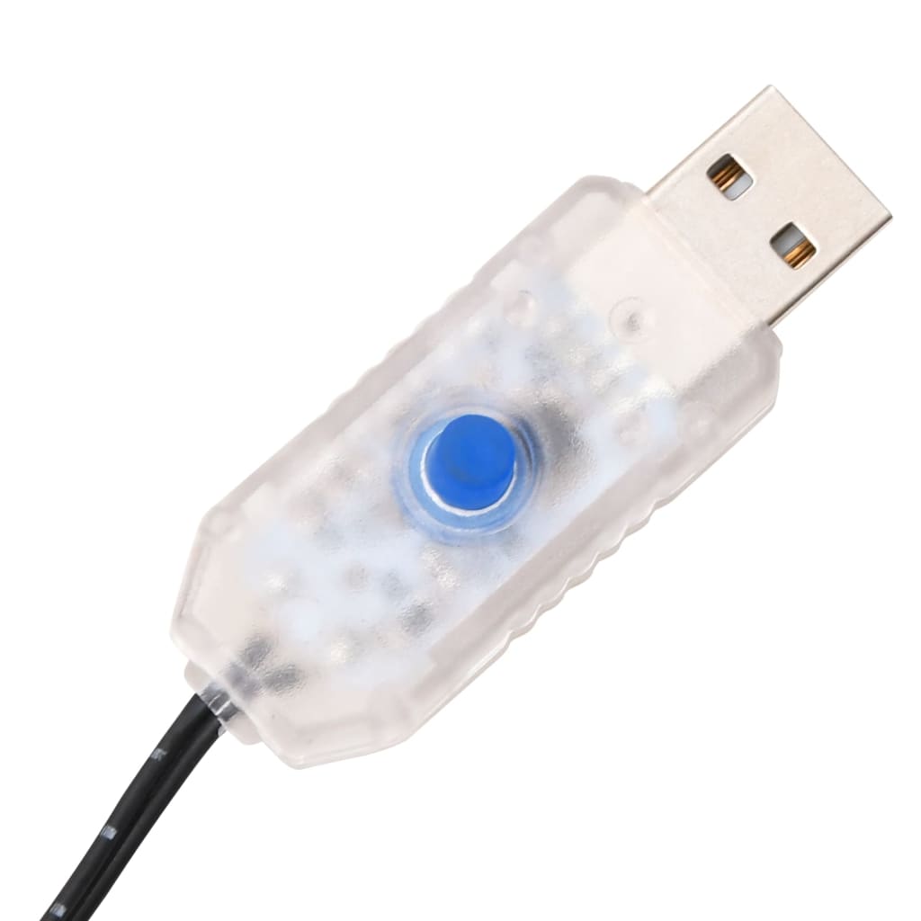 LED-palmetræ 400 cm 252 LED'er varmt hvidt lys hvid