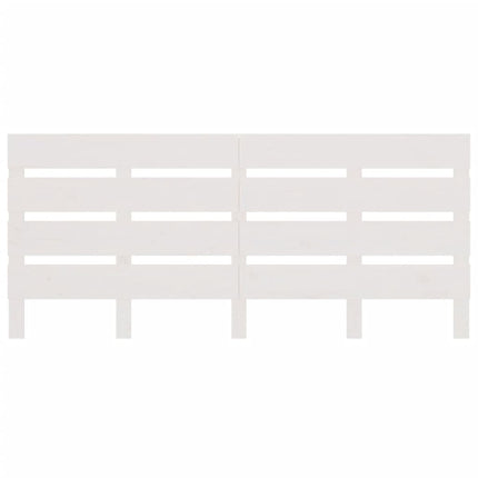 sengegavl 160x3x80 cm massivt fyrretræ hvid