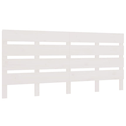 sengegavl 200x3x80 cm massivt fyrretræ hvid
