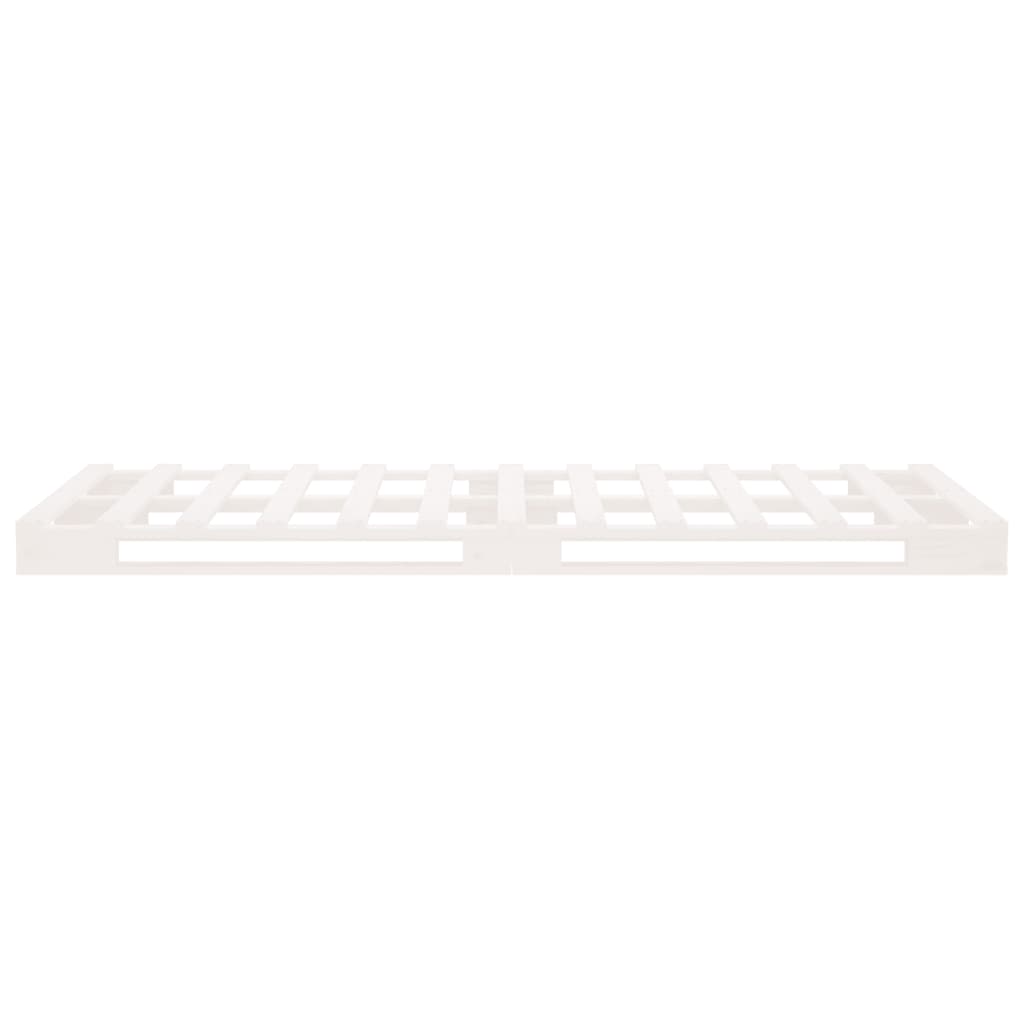 palleseng 90x200 cm massivt fyrretræ hvid