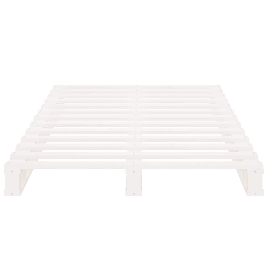 palleseng 100x200 cm massivt fyrretræ hvid
