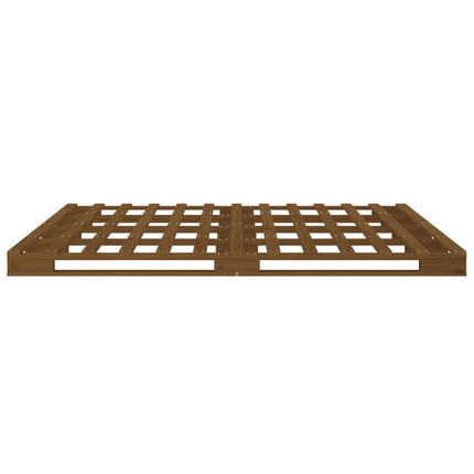palleseng 120x200 cm massivt fyrretræ gyldenbrun