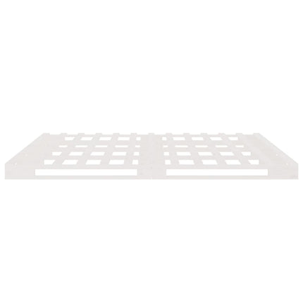 palleseng 160x200 cm massivt fyrretræ hvid