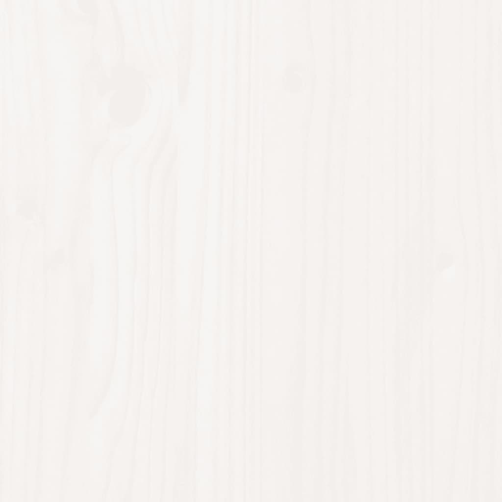 palleseng 180x200 cm Super King massivt fyrretræ hvid