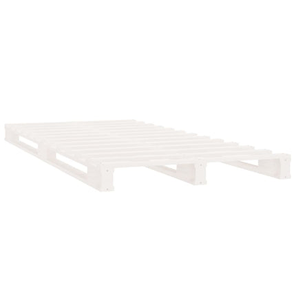 palleseng 75x190 cm Small Single massivt fyrretræ hvid