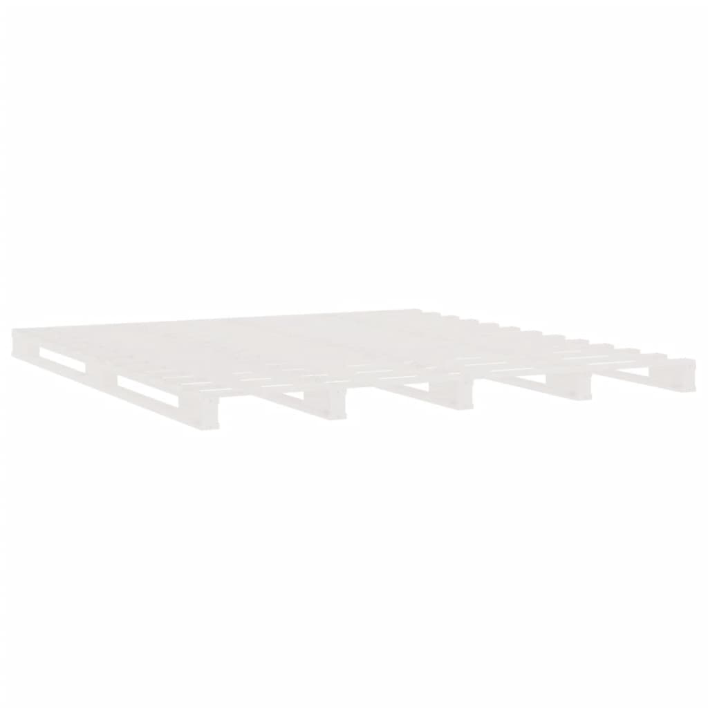 palleseng 120x190 cm Small Double massivt fyrretræ hvid