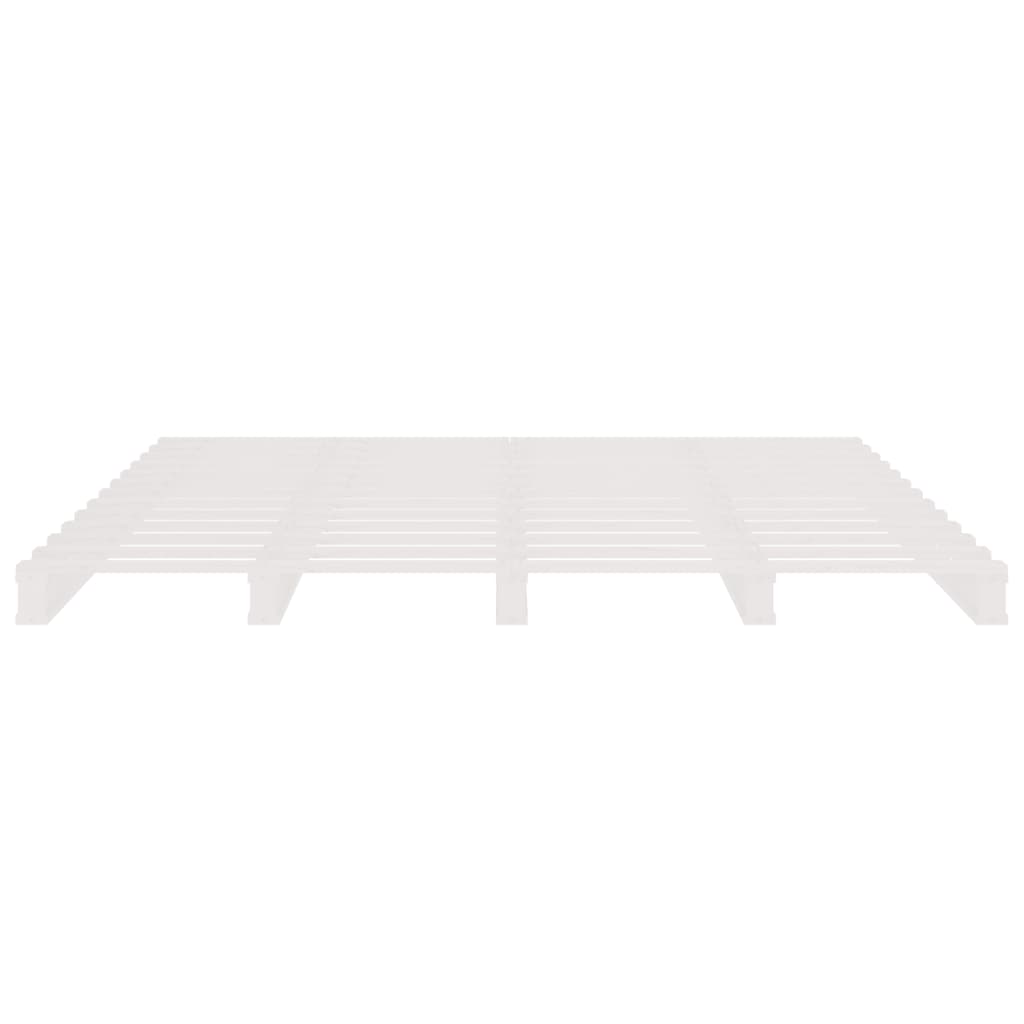 palleseng 120x190 cm Small Double massivt fyrretræ hvid