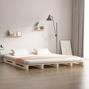 palleseng 135x190 cm dobbelt massivt fyrretræ