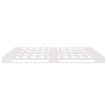 palleseng 135x190 cm dobbelt massivt fyrretræ hvid