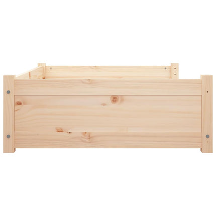 hundeseng 95,5x65,5x28 cm massivt fyrretræ