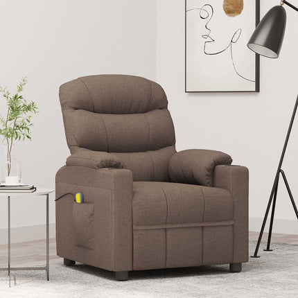 massagestol stof gråbrun