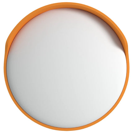 udendørs konvekst trafikspejl orange Ø30 cm polycarbonat