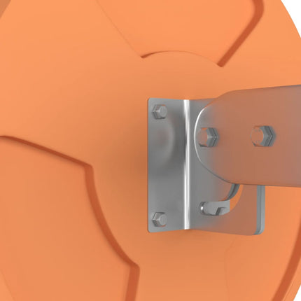 udendørs konvekst trafikspejl orange Ø30 cm polycarbonat