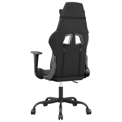 gamingstol med massagefunktion kunstlæder sort