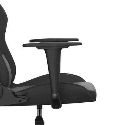 gamingstol med massagefunktion kunstlæder sort